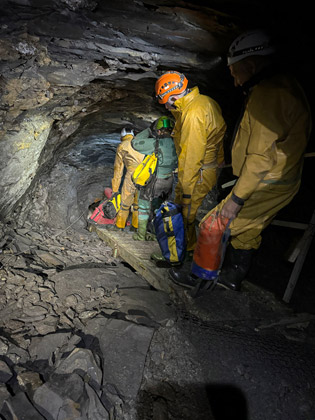 Heading underground